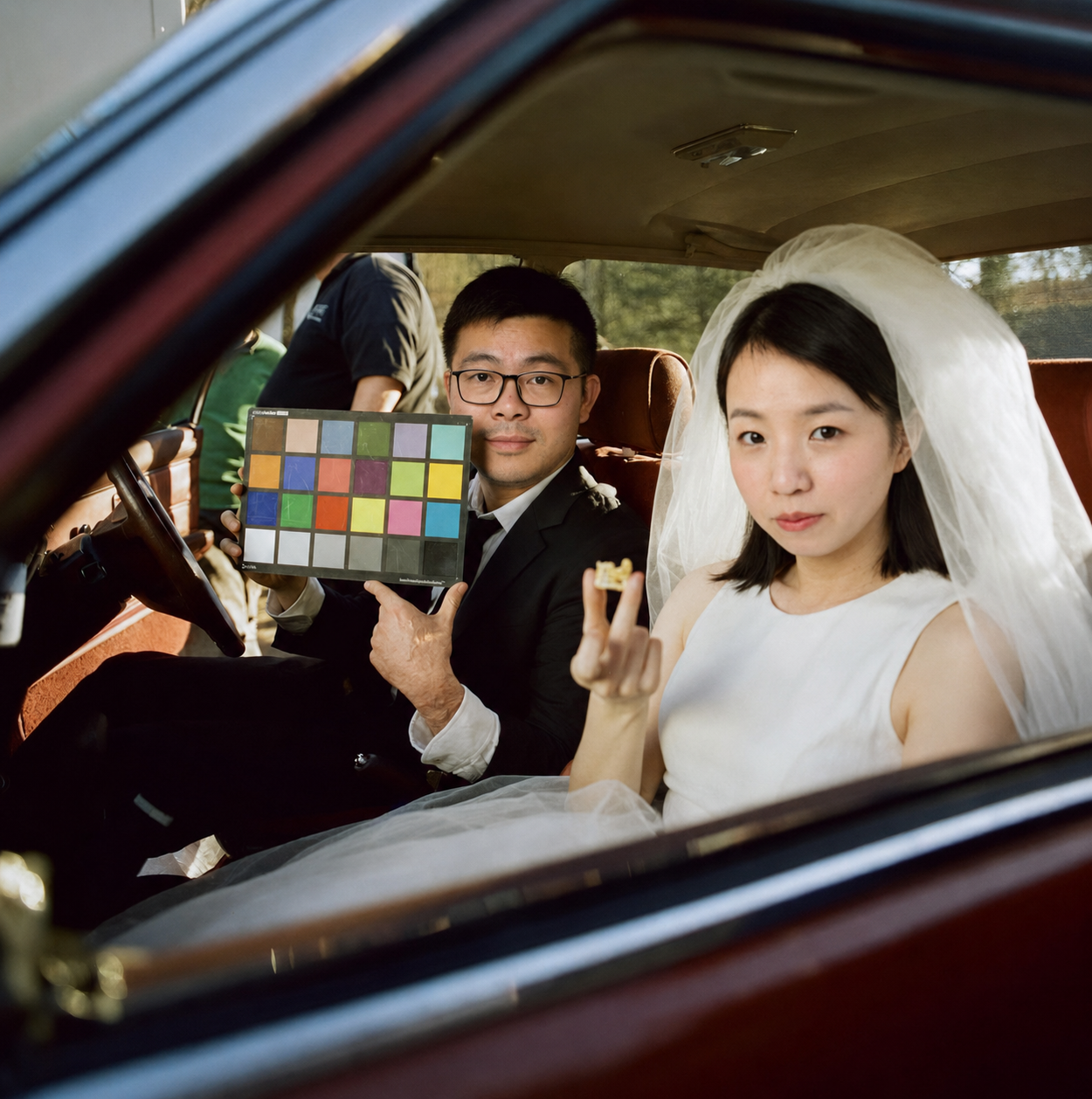 车内婚礼影像风作品