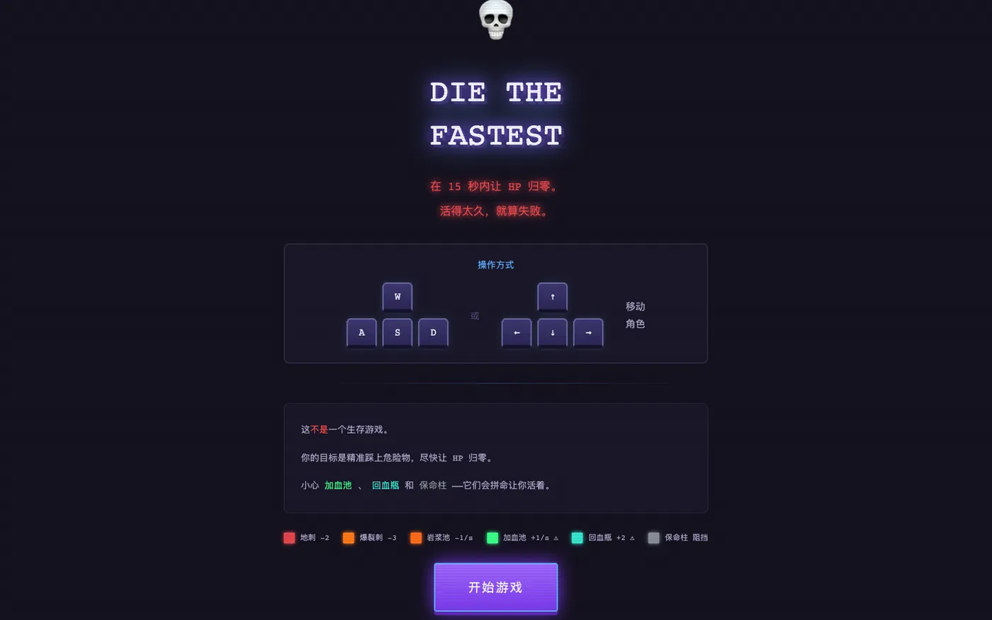 Die The Fastest 小游戏截图